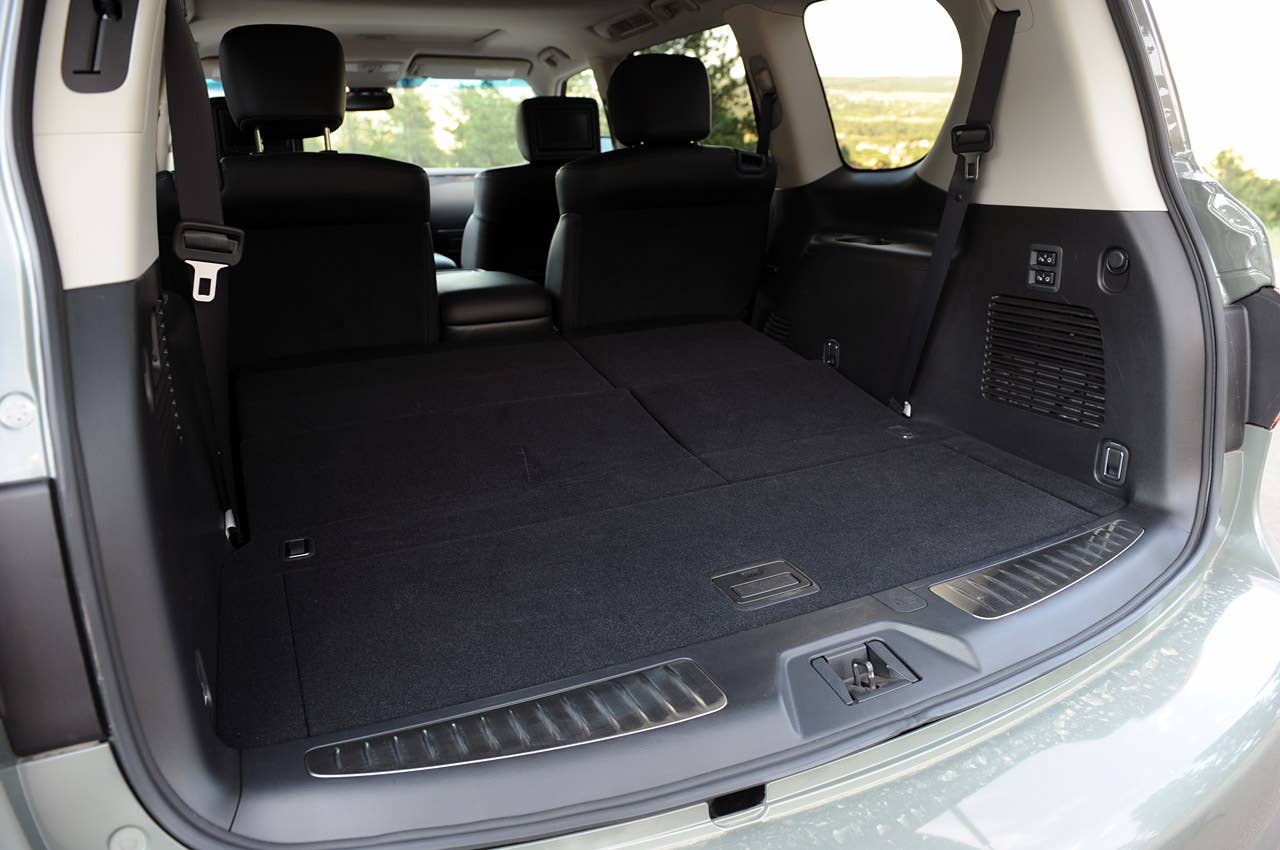 2012 Infiniti QX56 rear cargo area