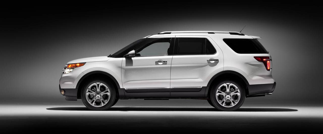 2011 Ford Explorer: Explorer's sculpted sides give family resemblance to Taurus. (07/26/2010)