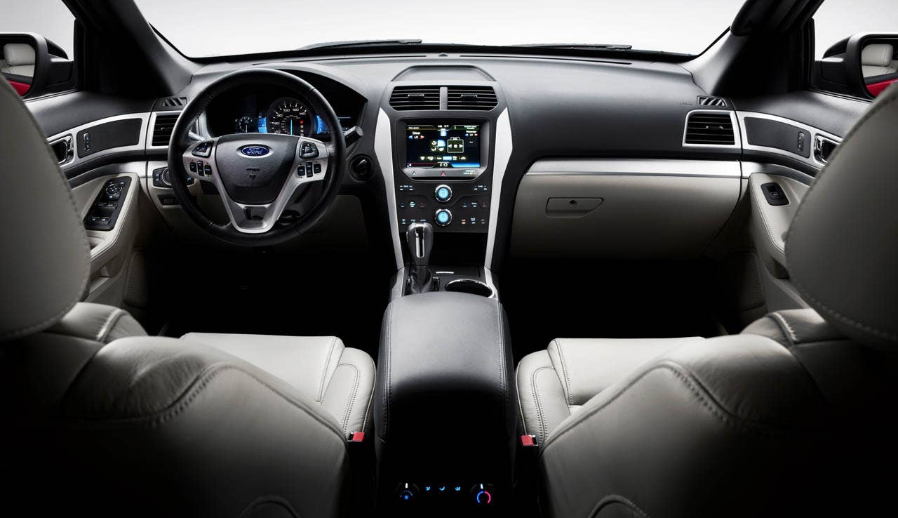 2011 Ford Explorer: The all-new Explorer interior features soft touch materials. (07/26/2010)