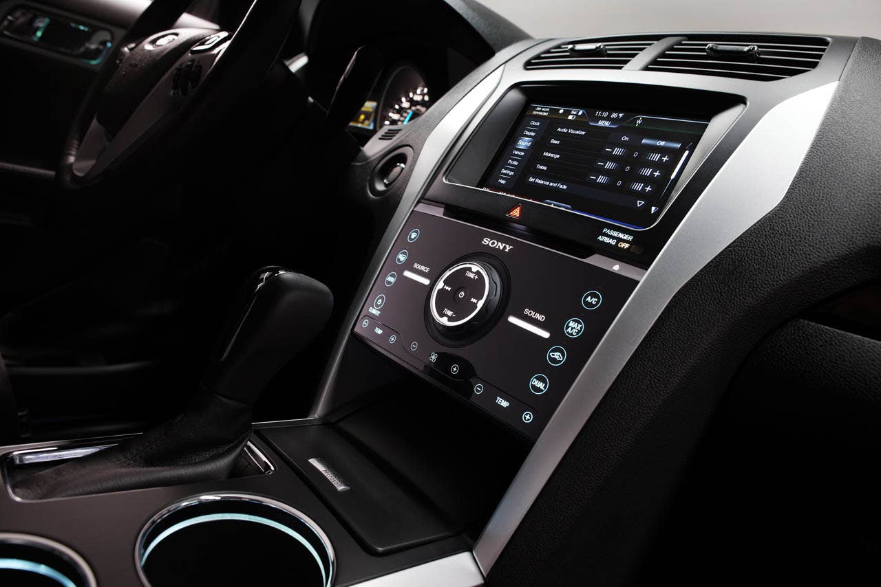 2011 Ford Explorer: Limited series models feature a Sony branded audio system with High Definition Radio and 12 speakers. (07/26/2010)