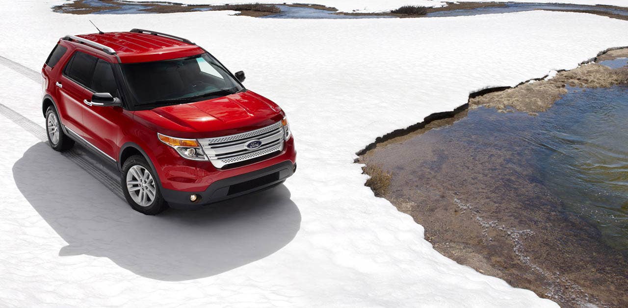 2011 Ford Explorer: The all-new Explorer features tight, muscular lines with sculpted body side surfaces providing family resemblance to Taurus. (07/26/2010)