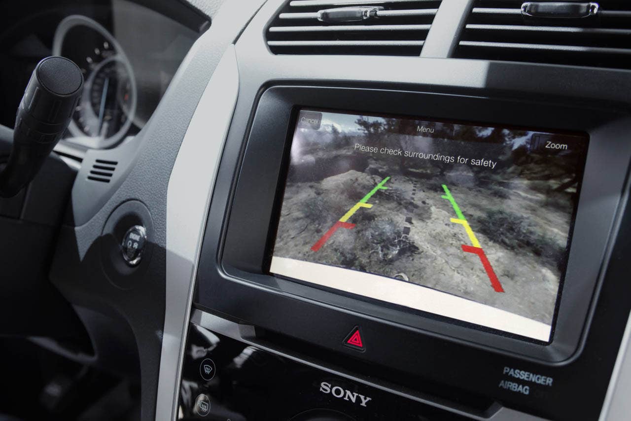 2011 Ford Explorer: The all-new Explorer offers a rear view camera, with zoom functionality. (07/26/2010)