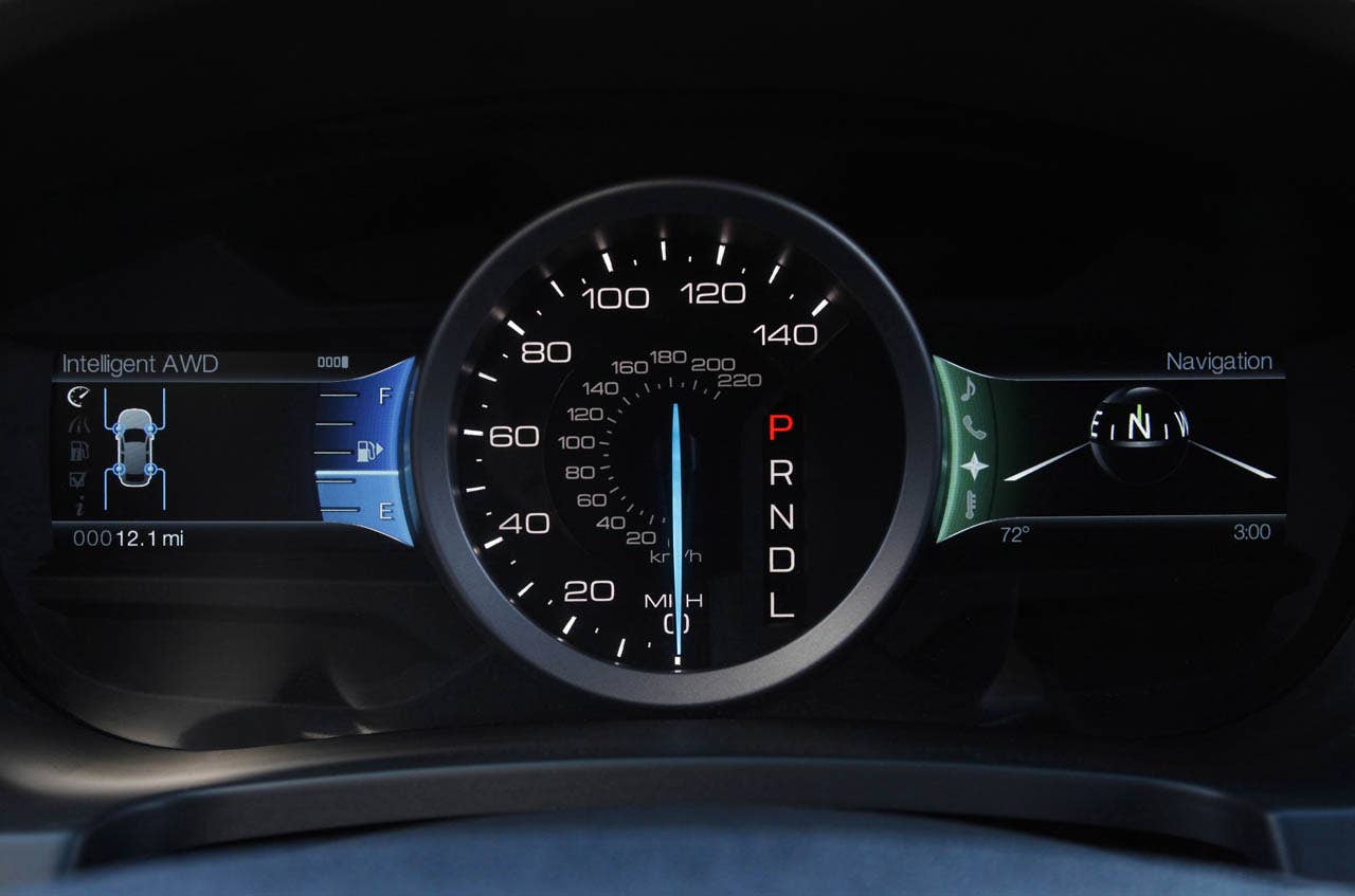 2011 Ford Explorer: Left and right screens in the Explorer instrument cluster can be customized to suit individual driver preferences. (07/26/2010)