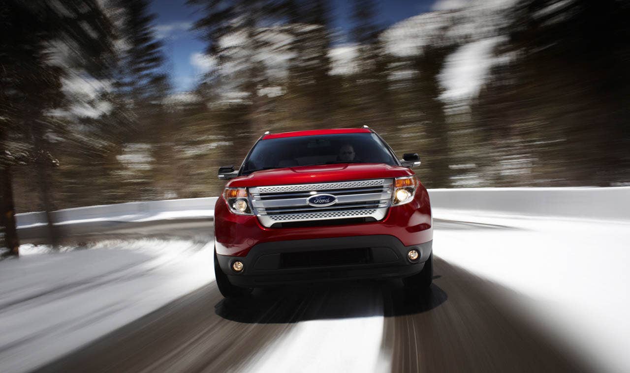 2011 Ford Explorer: The all-new Explorer XLT features a new interpretation of the Ford signature three-bar grille. (07/26/2010)