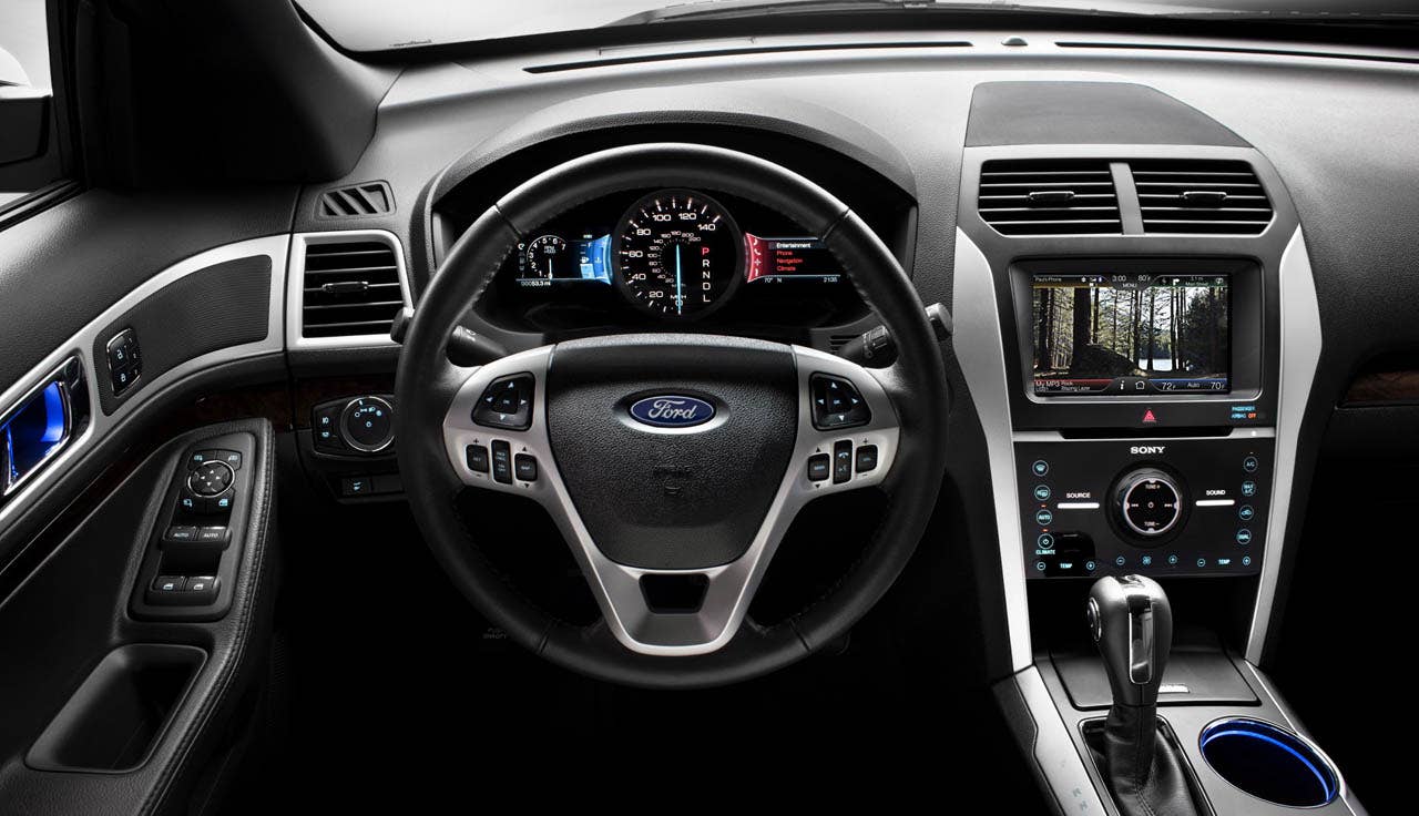 2011 Ford Explorer: Driver-centric gauges and controls are intuitively operated and logically arranged. (07/26/2010)