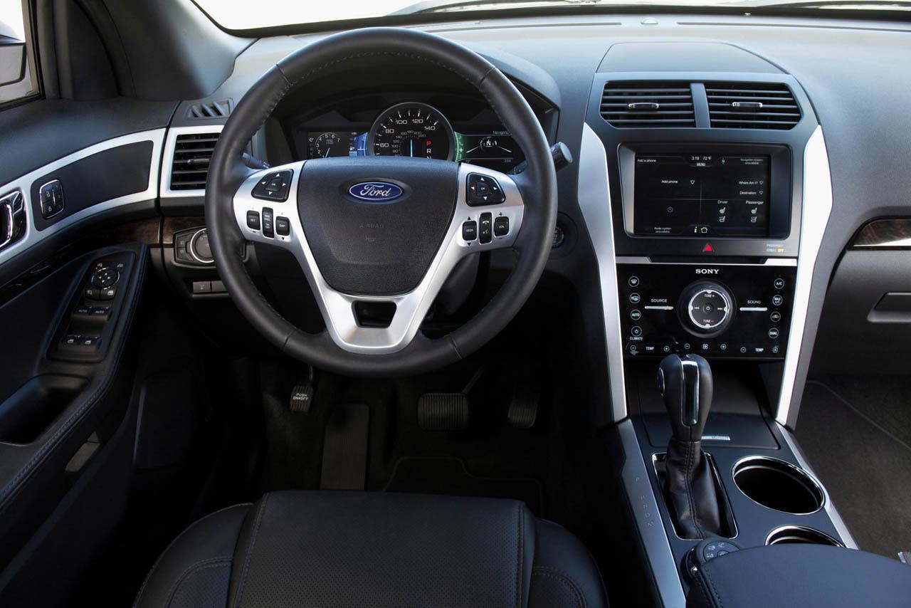 2011 Ford Explorer: Command seating and intuitive controls help keep the Explorer drivers' hands on the wheel and eyes on the road. (07/26/2010)