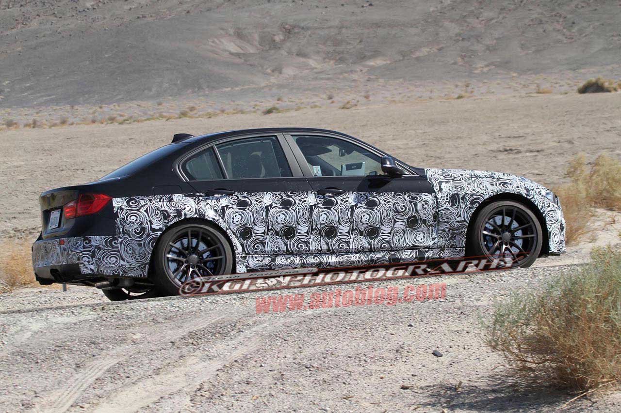 BMW M3 Spy Shots side