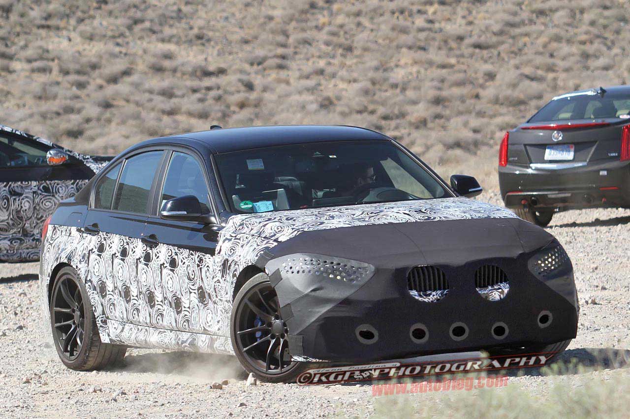 BMW M3 Spy Shots front, with camo