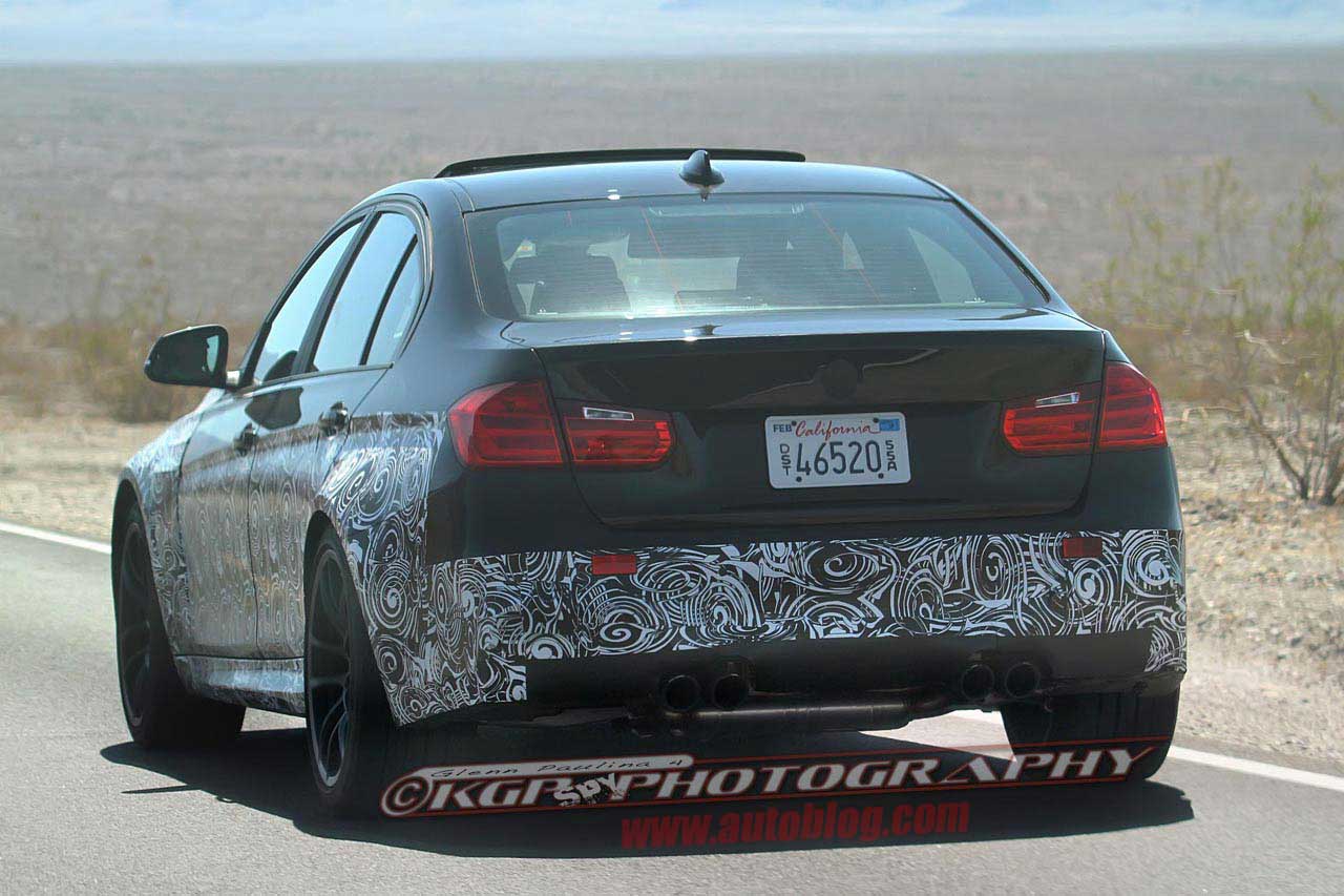 BMW M3 Spy Shots rear