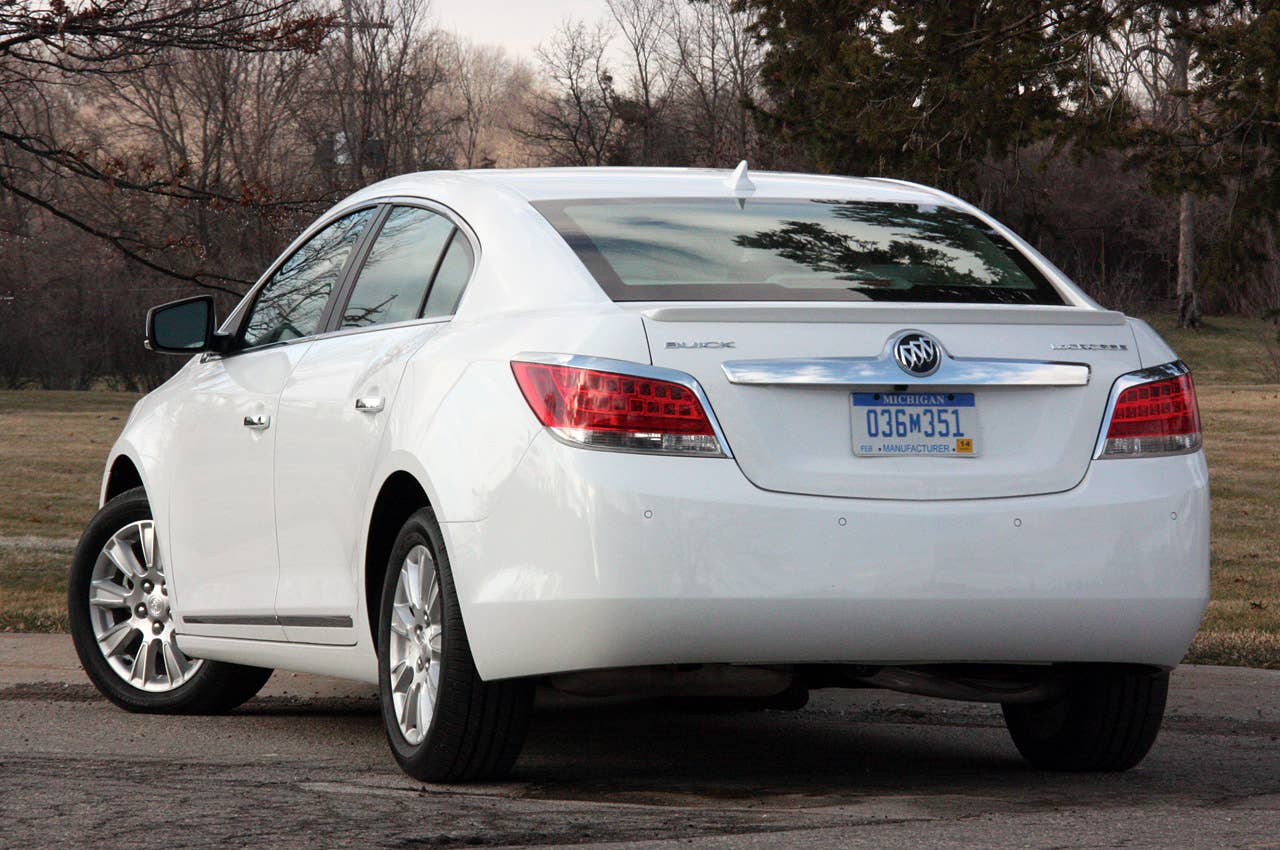 2012 Buick LaCrosse eAssist rear 3/4 view
