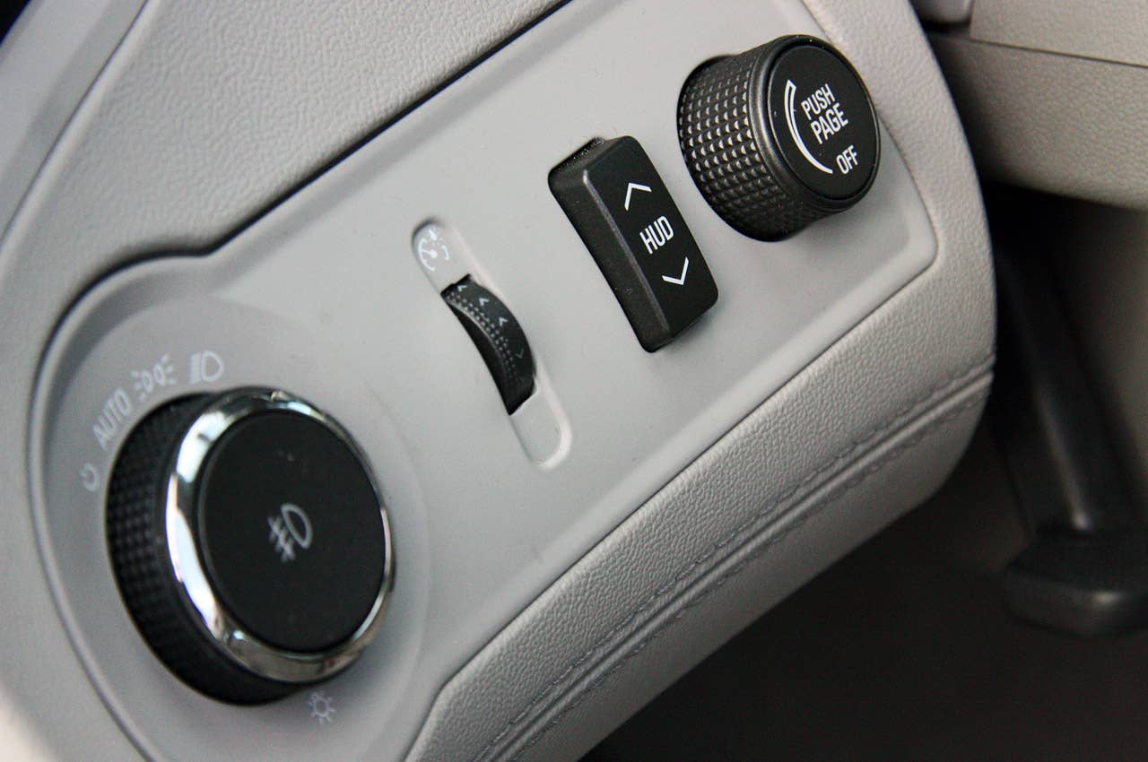 2012 Buick LaCrosse eAssist dash controls