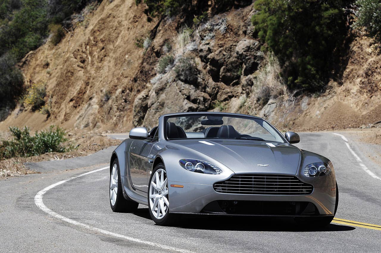 2013 Aston Martin V8 Vantage Roadster front 3/4 view