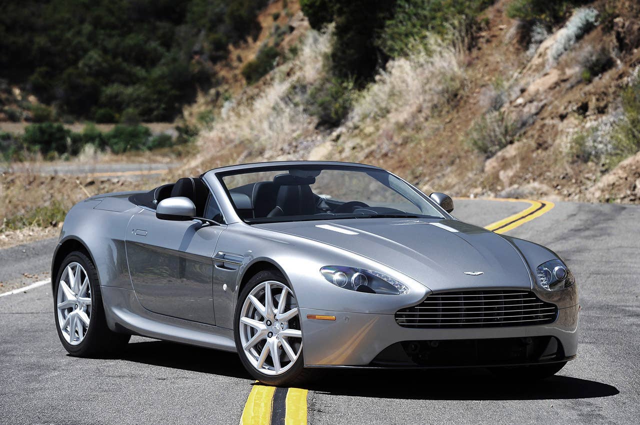 2013 Aston Martin V8 Vantage Roadster front 3/4 view