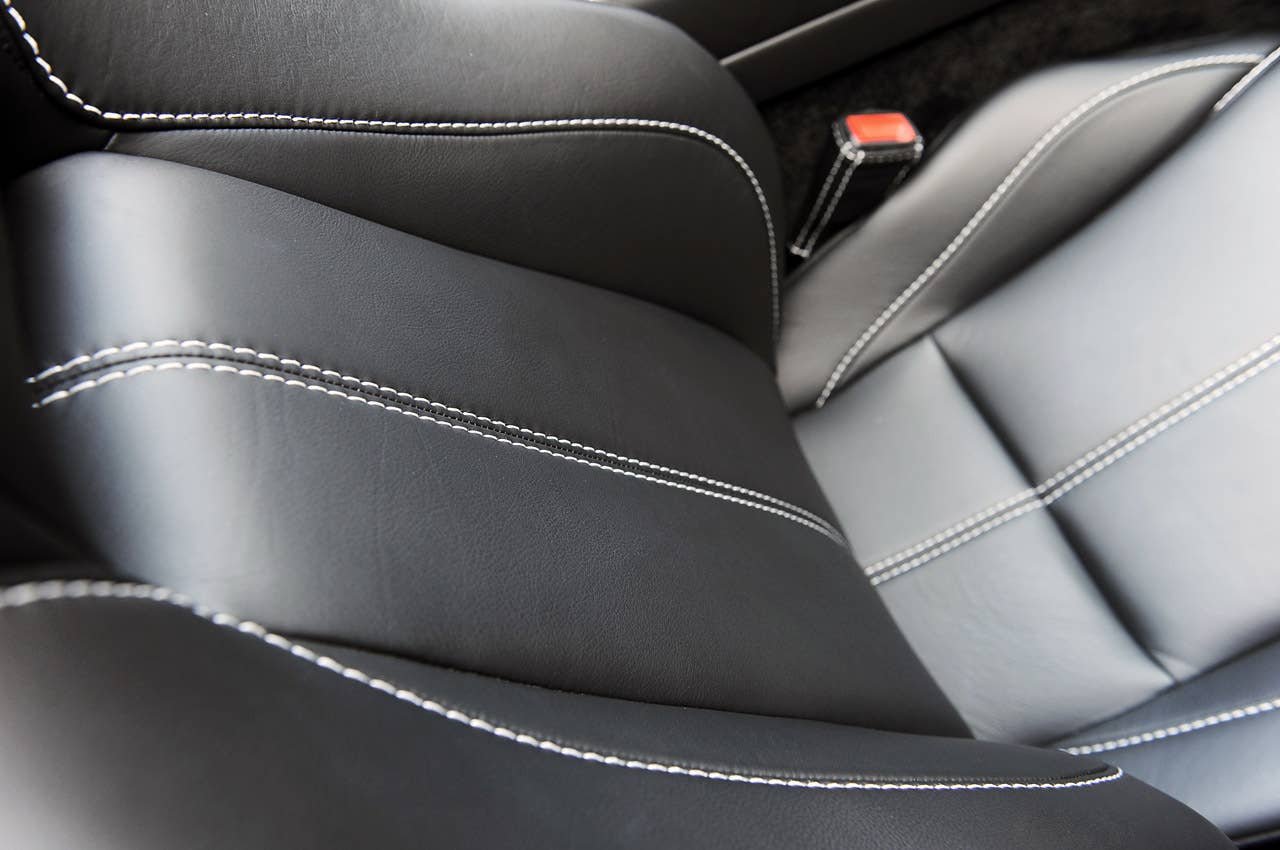 2013 Aston Martin V8 Vantage Roadster seat detail