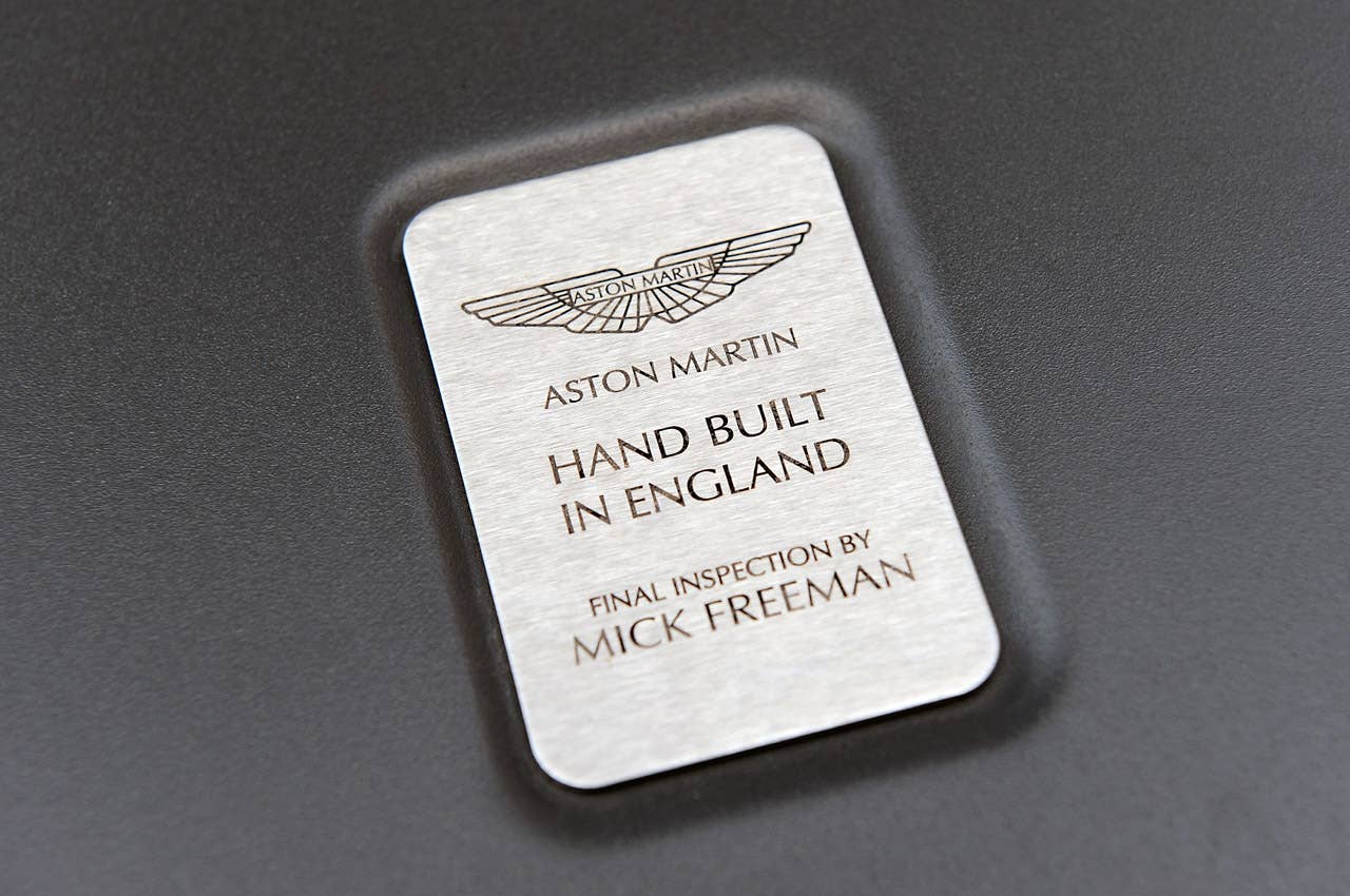 2013 Aston Martin V8 Vantage Roadster engine detail
