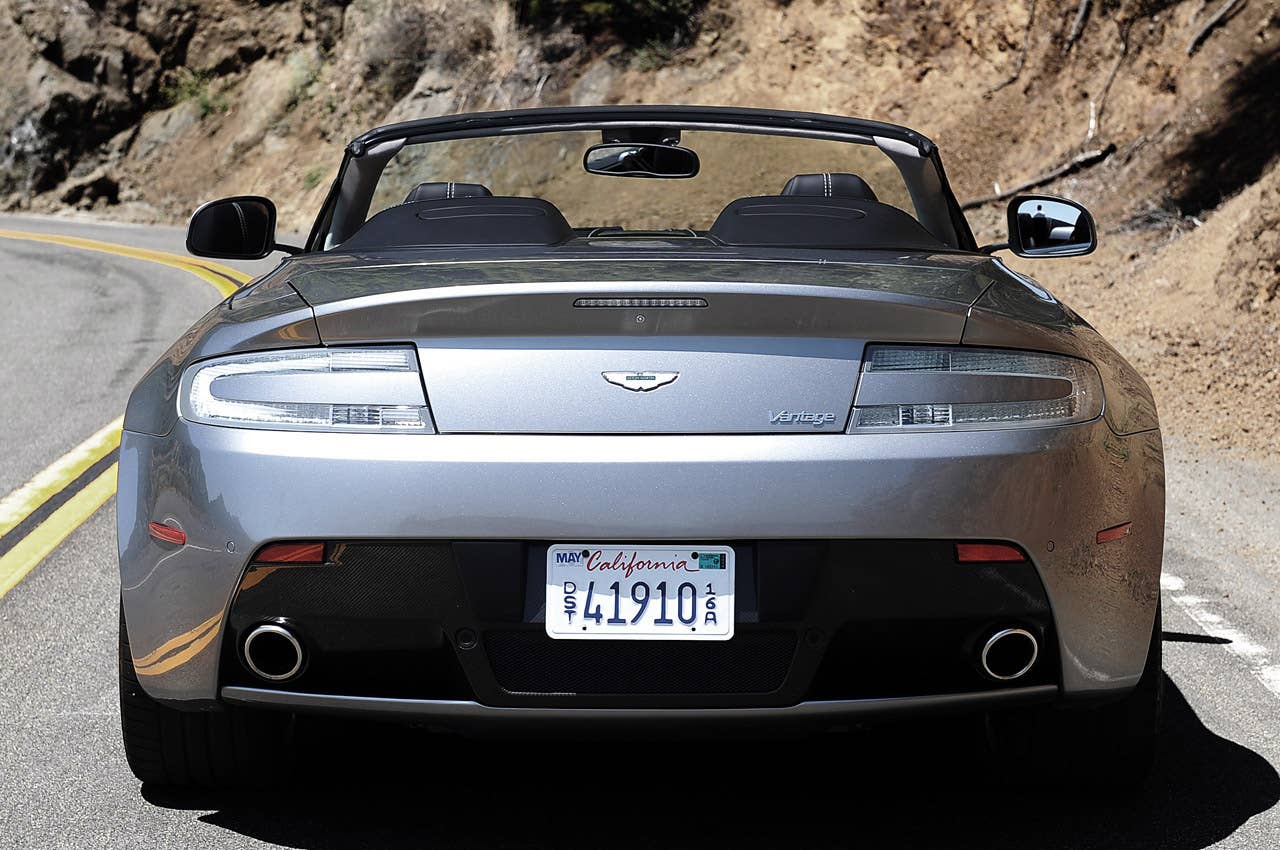 2013 Aston Martin V8 Vantage Roadster rear view