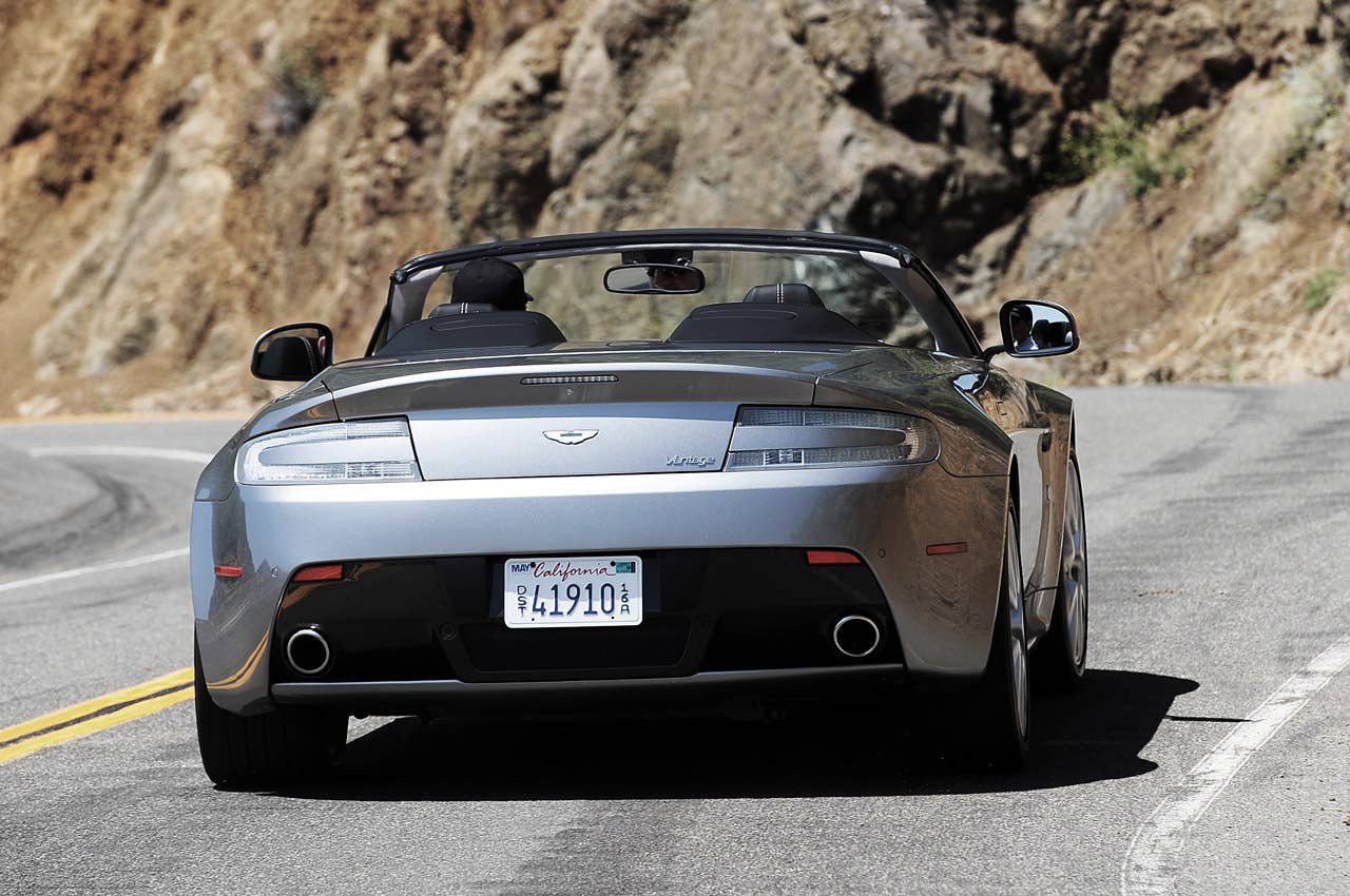 2013 Aston Martin V8 Vantage Roadster driving