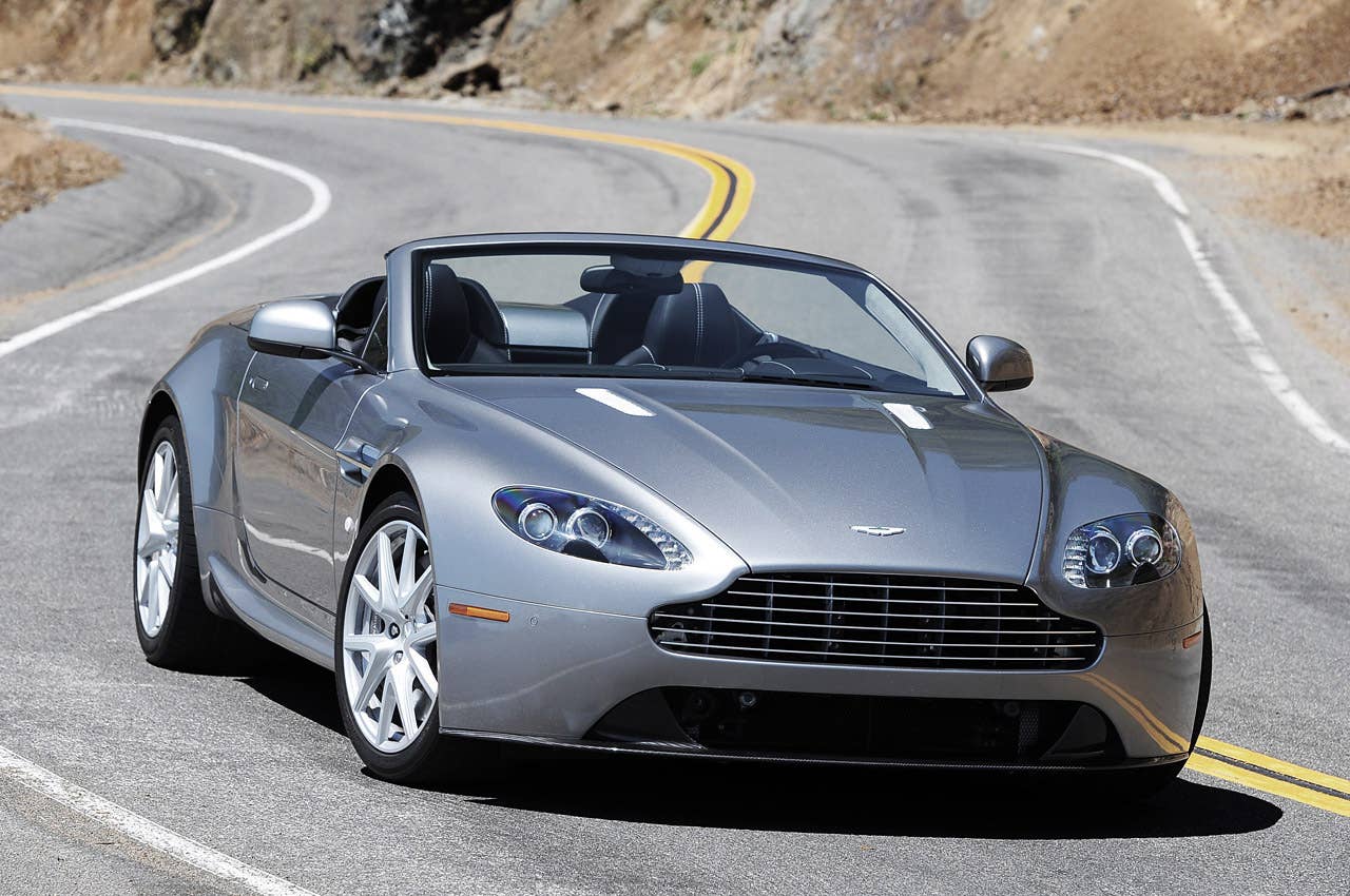 2013 Aston Martin V8 Vantage Roadster front 3/4 view