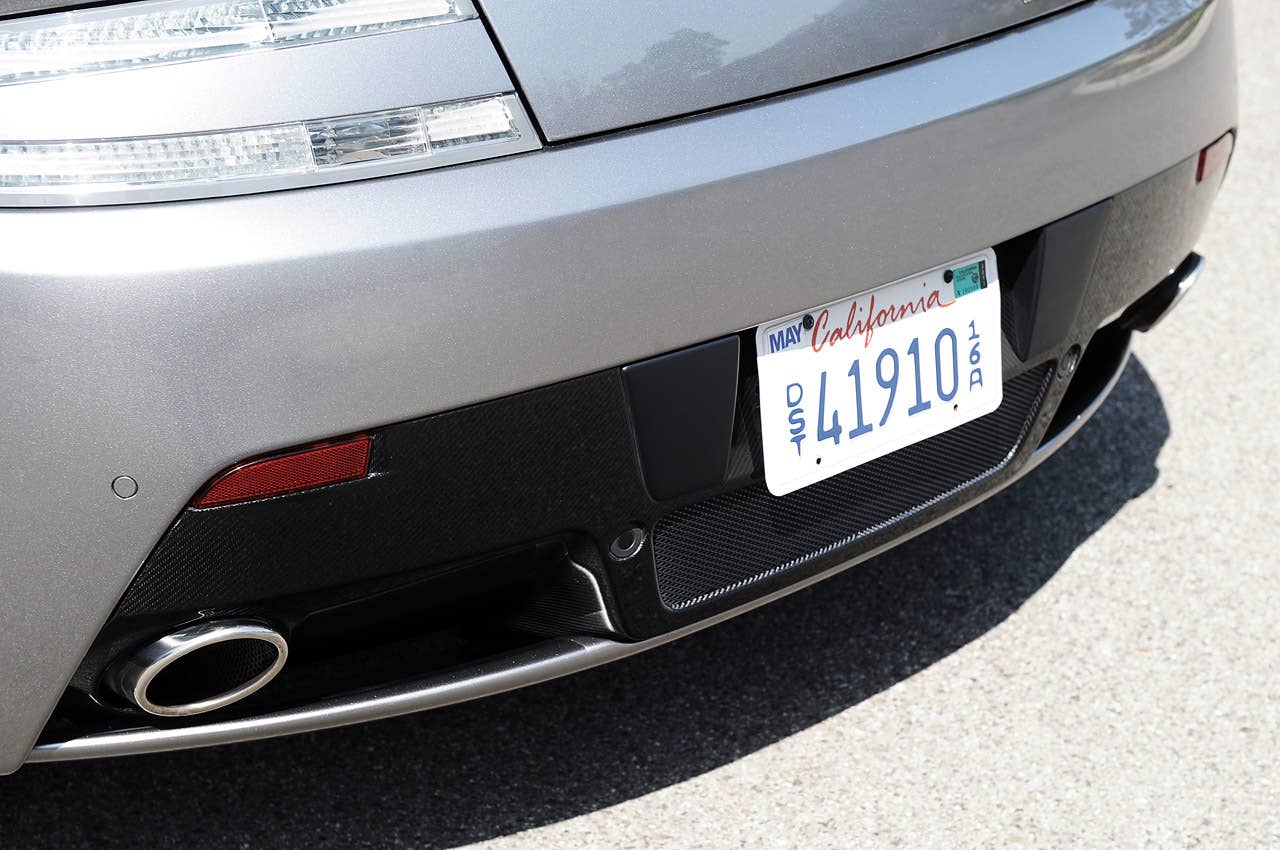 2013 Aston Martin V8 Vantage Roadster rear fascia
