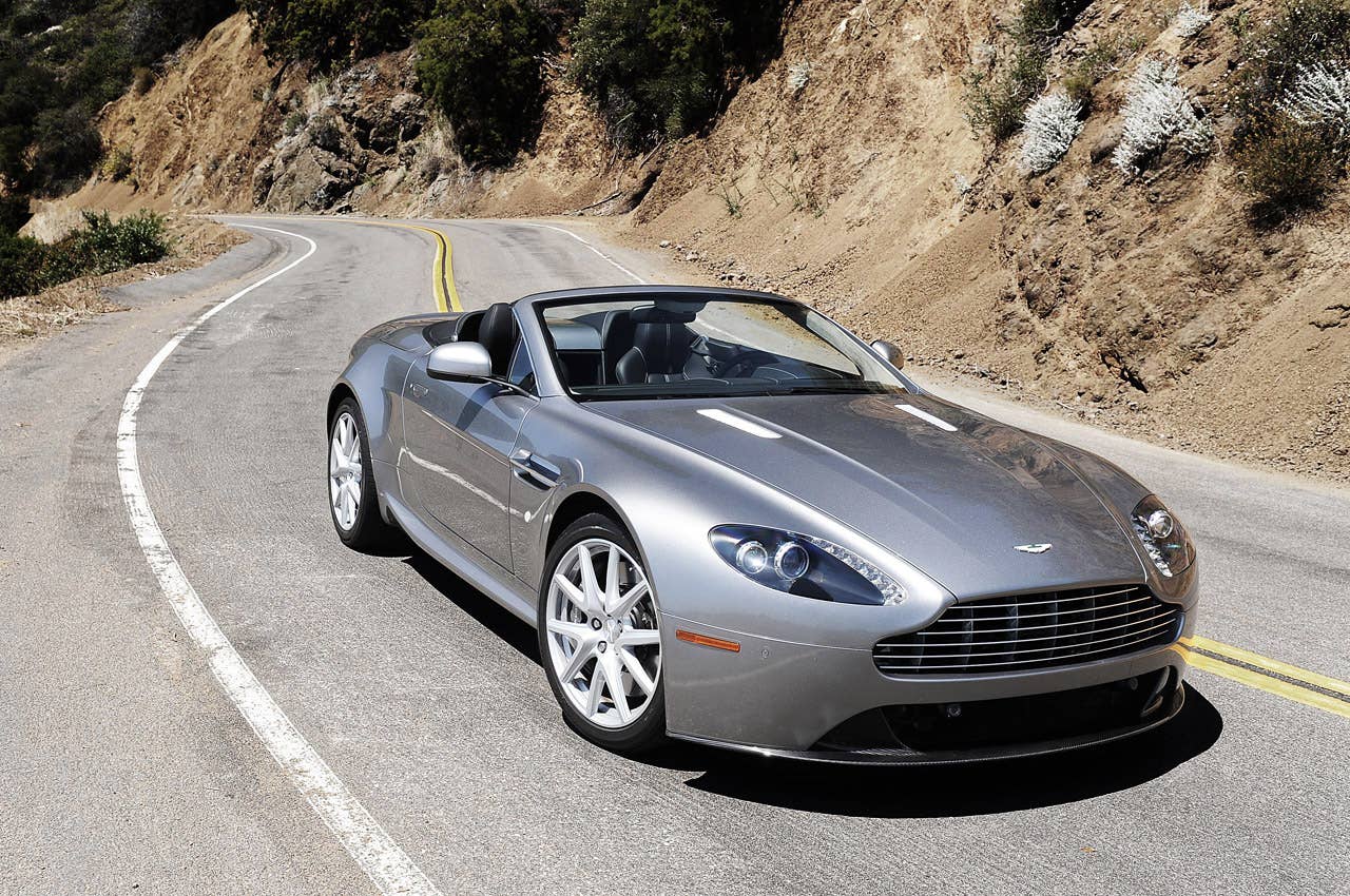 2013 Aston Martin V8 Vantage Roadster front 3/4 view