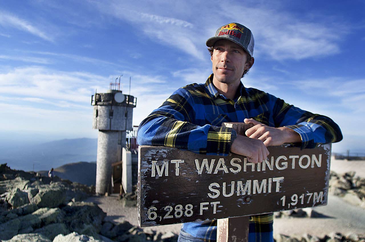 Travis Pastrana Mt Washington.  (PRNewsFoto/Red Bull)