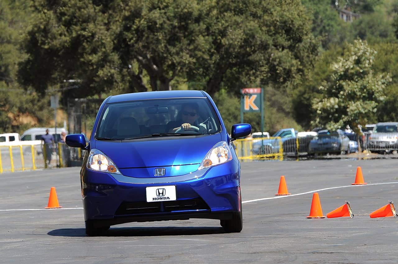 2013 Honda Fit EV driving