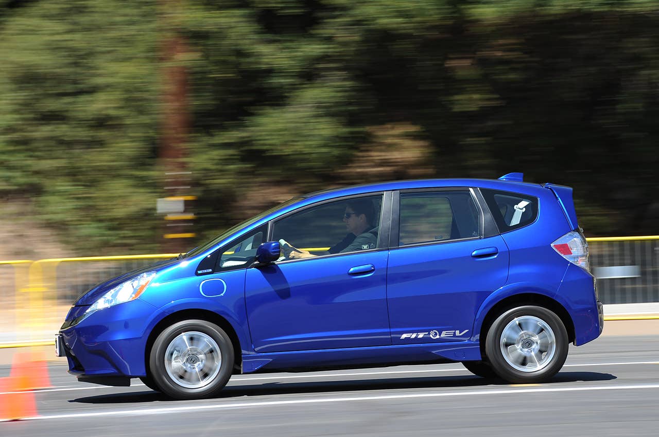 2013 Honda Fit EV driving