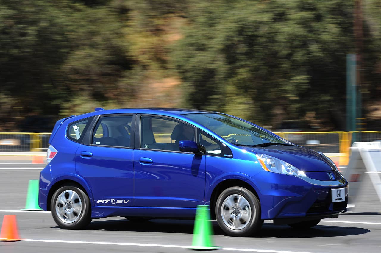 2013 Honda Fit EV driving