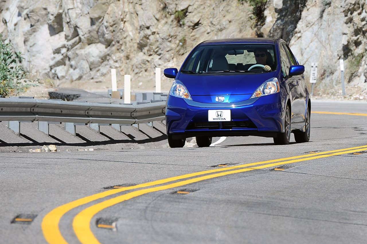 2013 Honda Fit EV driving