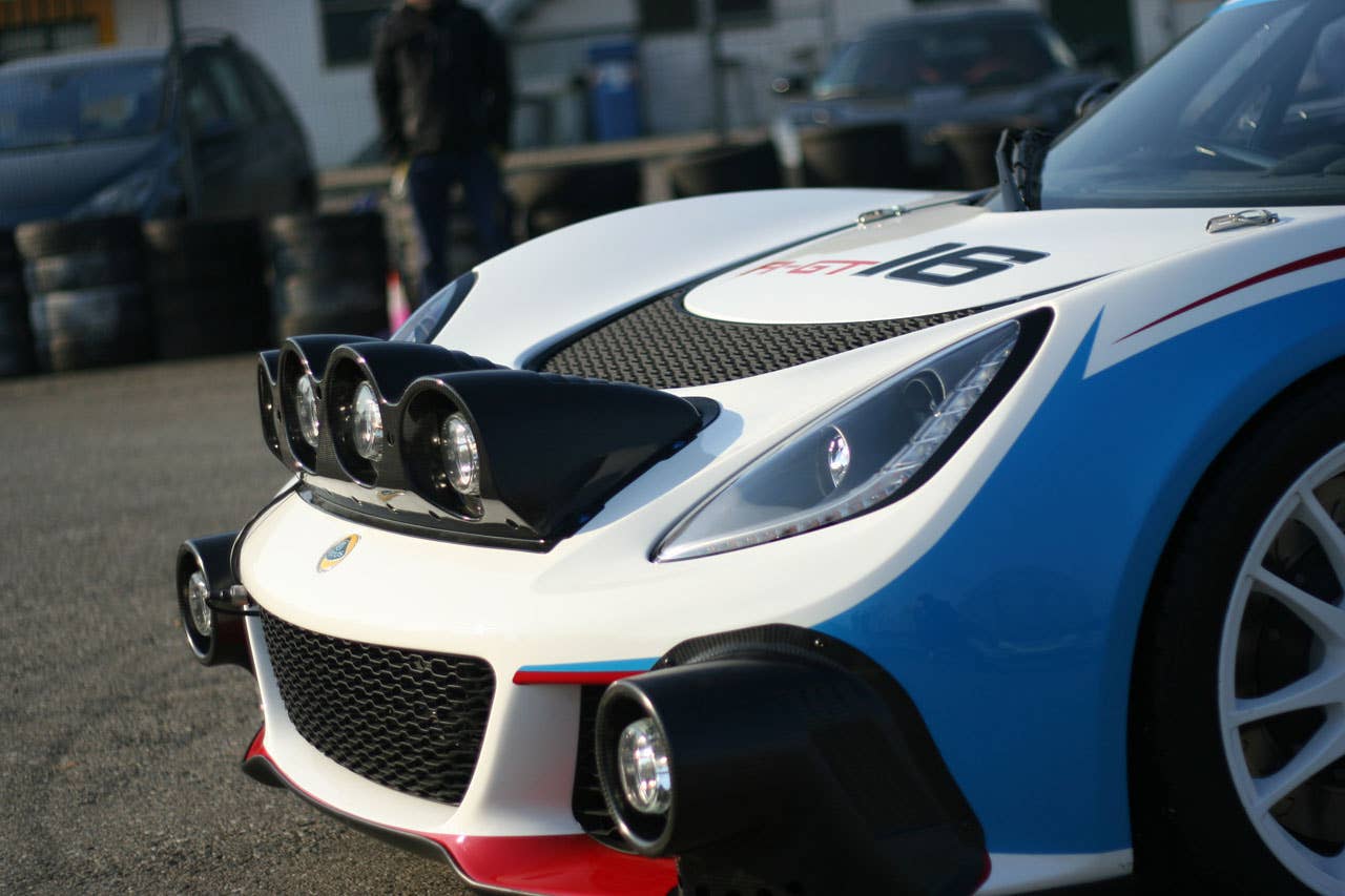 Lotus Exige R-GT Rally Car front