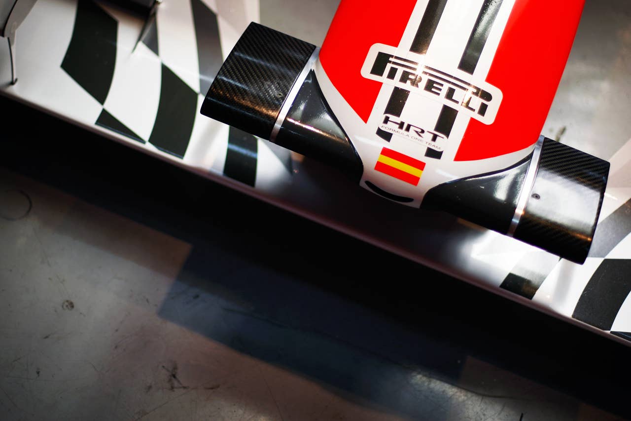 The new Hispania Racing F1 Team (HRT) F111 nose. Formula One Testing, Day 4, Barcelona, Spain, Friday 11 March 2011.