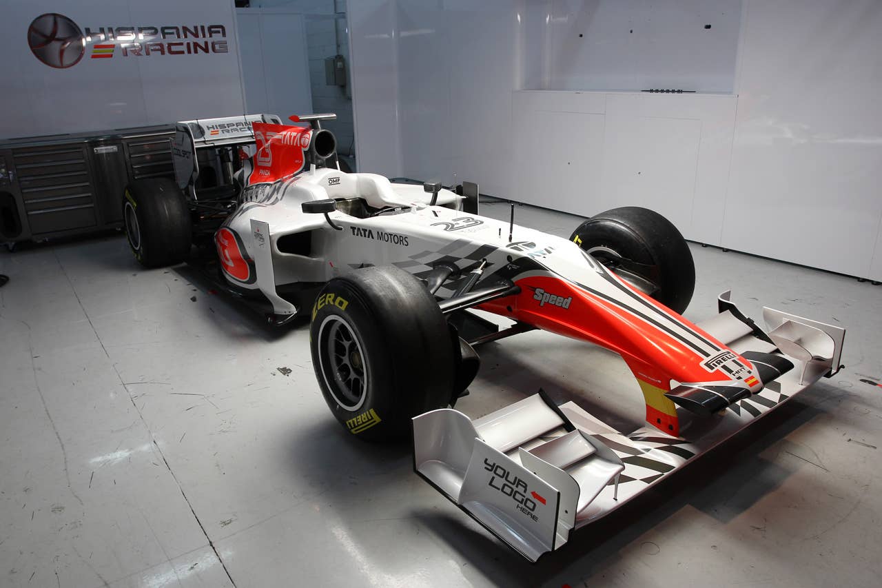 The new Hispania Racing F1 Team (HRT) F111. Formula One Testing, Day 4, Barcelona, Spain, Friday 11 March 2011.