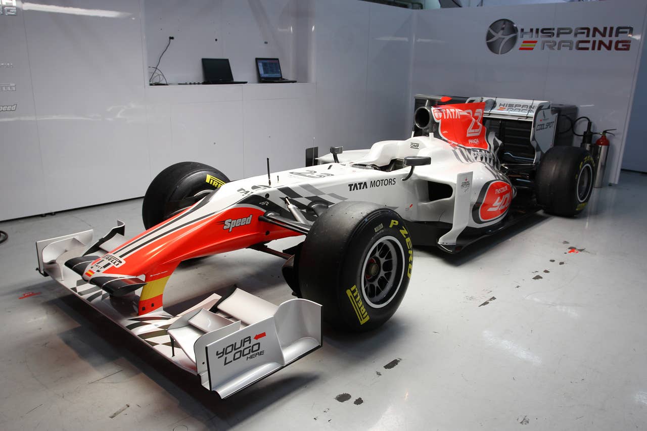 The new Hispania Racing F1 Team (HRT) F111. Formula One Testing, Day 4, Barcelona, Spain, Friday 11 March 2011.