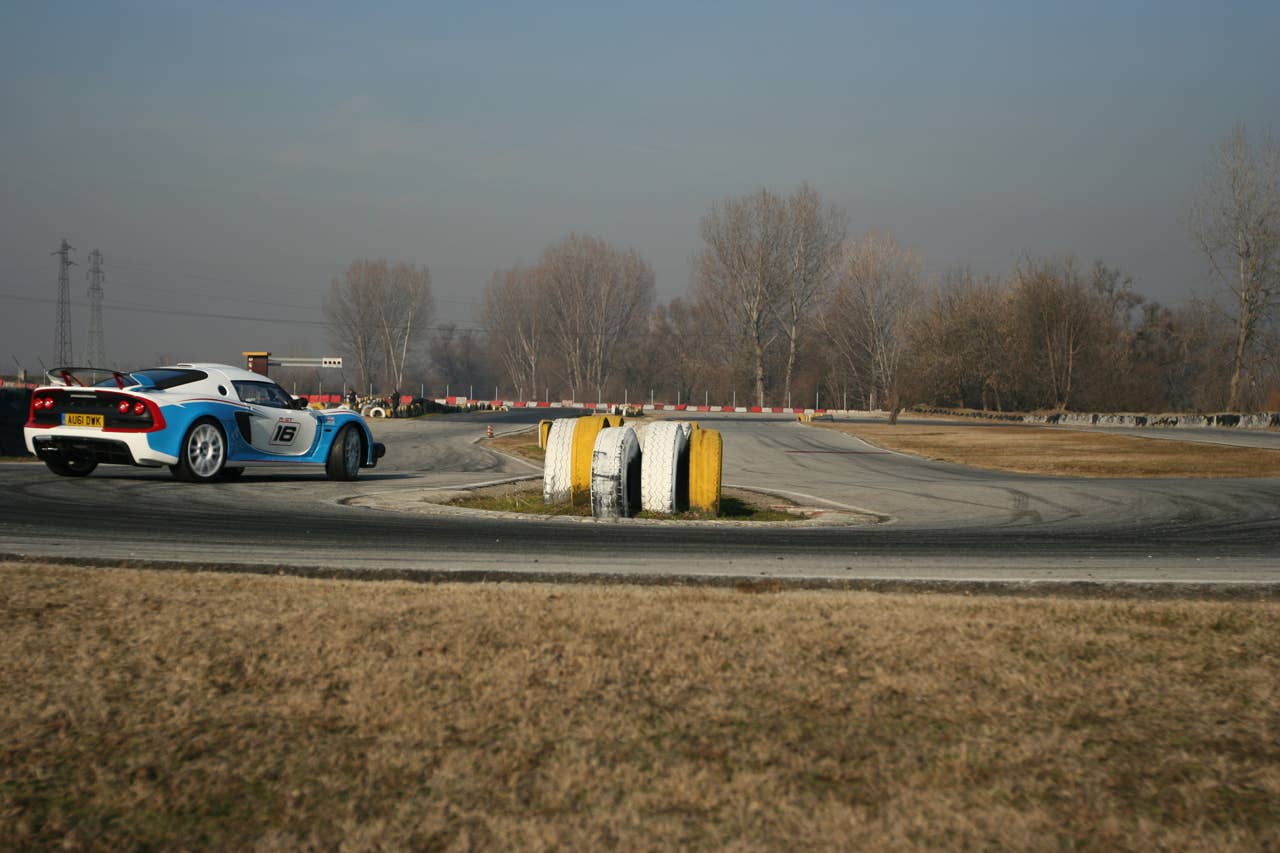 Lotus Exige R-GT Rally Car on track