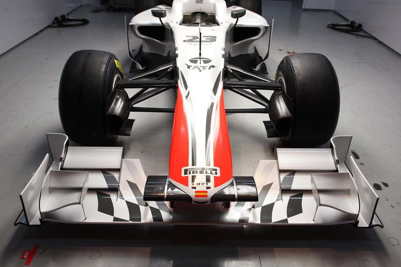 The new Hispania Racing F1 Team (HRT) F111. Formula One Testing, Day 4, Barcelona, Spain, Friday 11 March 2011.