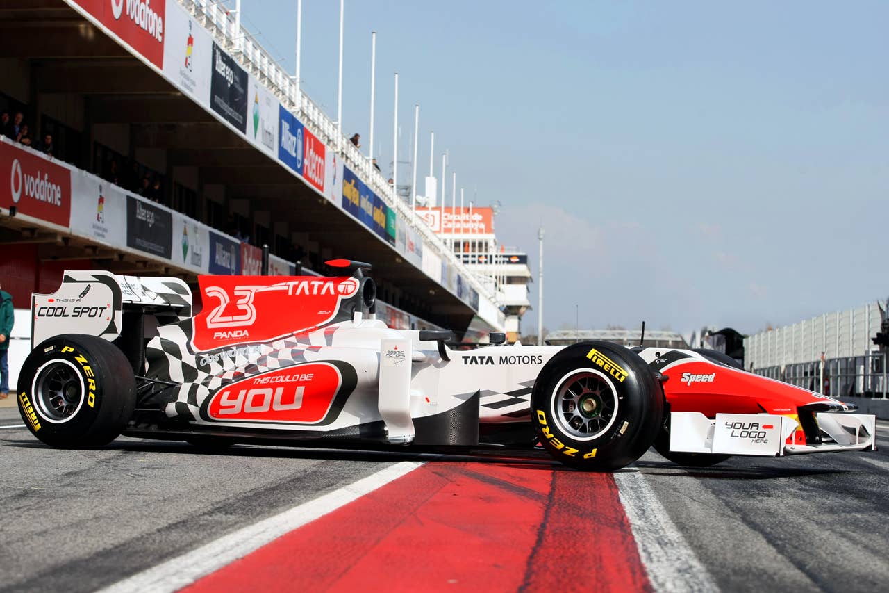 The new Hispania Racing F1 Team (HRT) F111. Formula One Testing, Day 4, Barcelona, Spain, Friday 11 March 2011.