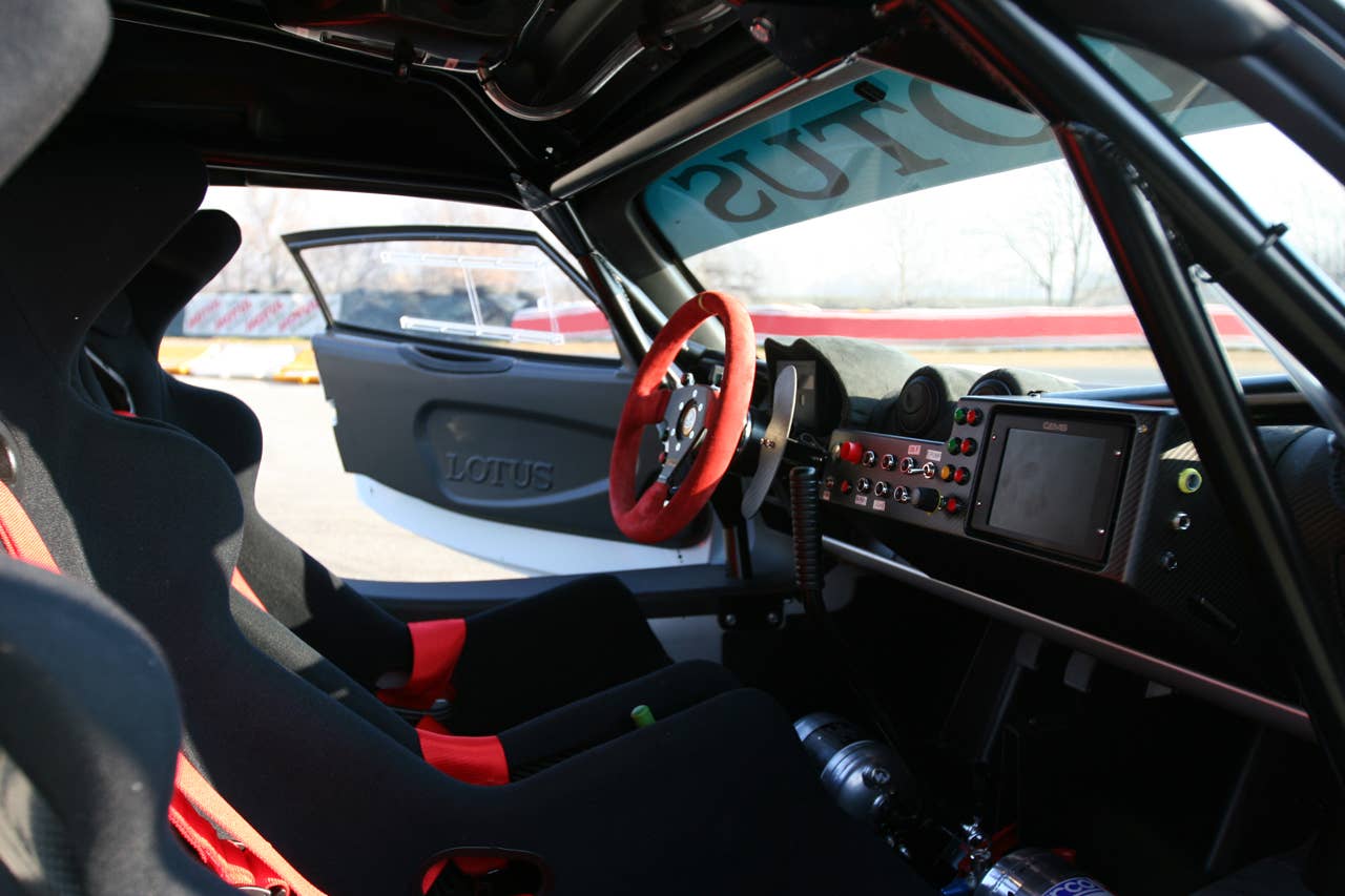 Lotus Exige R-GT Rally Car interior