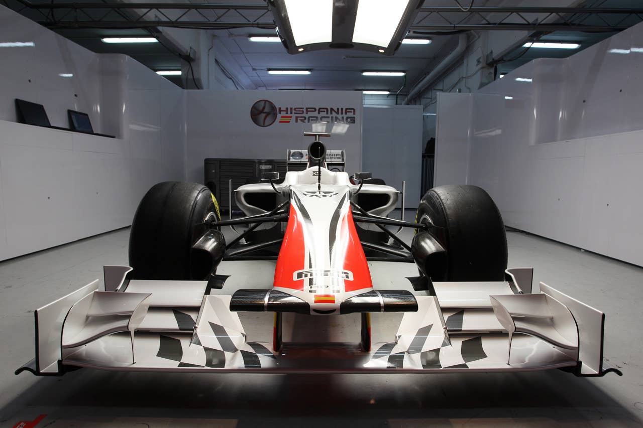 The new Hispania Racing F1 Team (HRT) F111. Formula One Testing, Day 4, Barcelona, Spain, Friday 11 March 2011.
