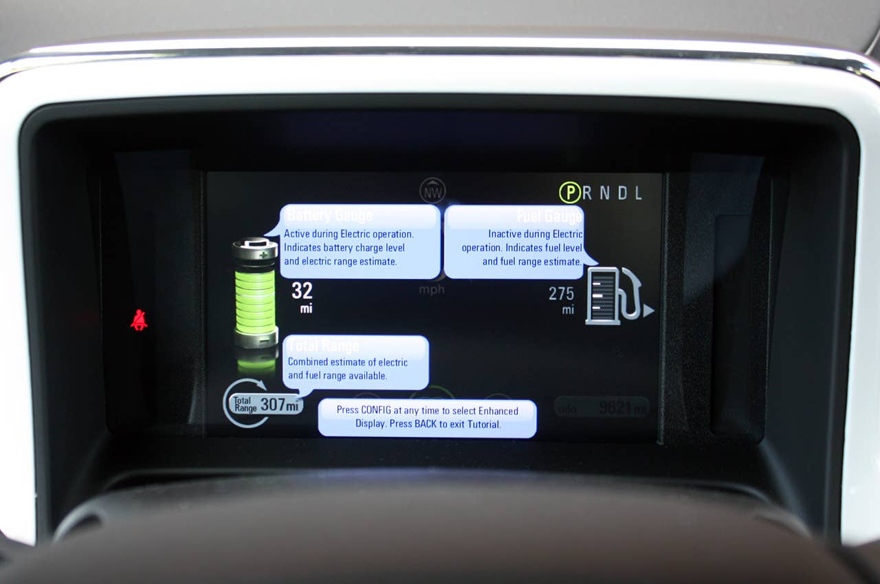 2011 Chevrolet Volt digital gauge