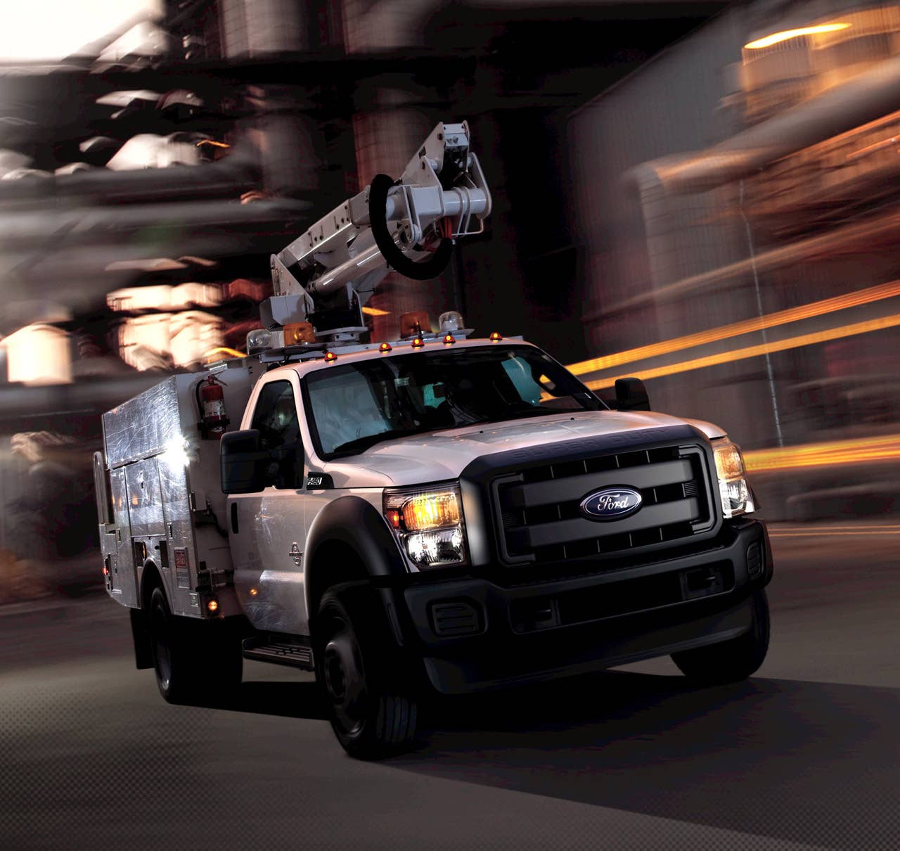 2011 Ford F-450 Super Duty: The 2011 Ford F-Series F-450 Super Duty chassis cab with the new 6.7-liter Power Stroke V-8 turbocharged diesel engine. (2/25/2010)