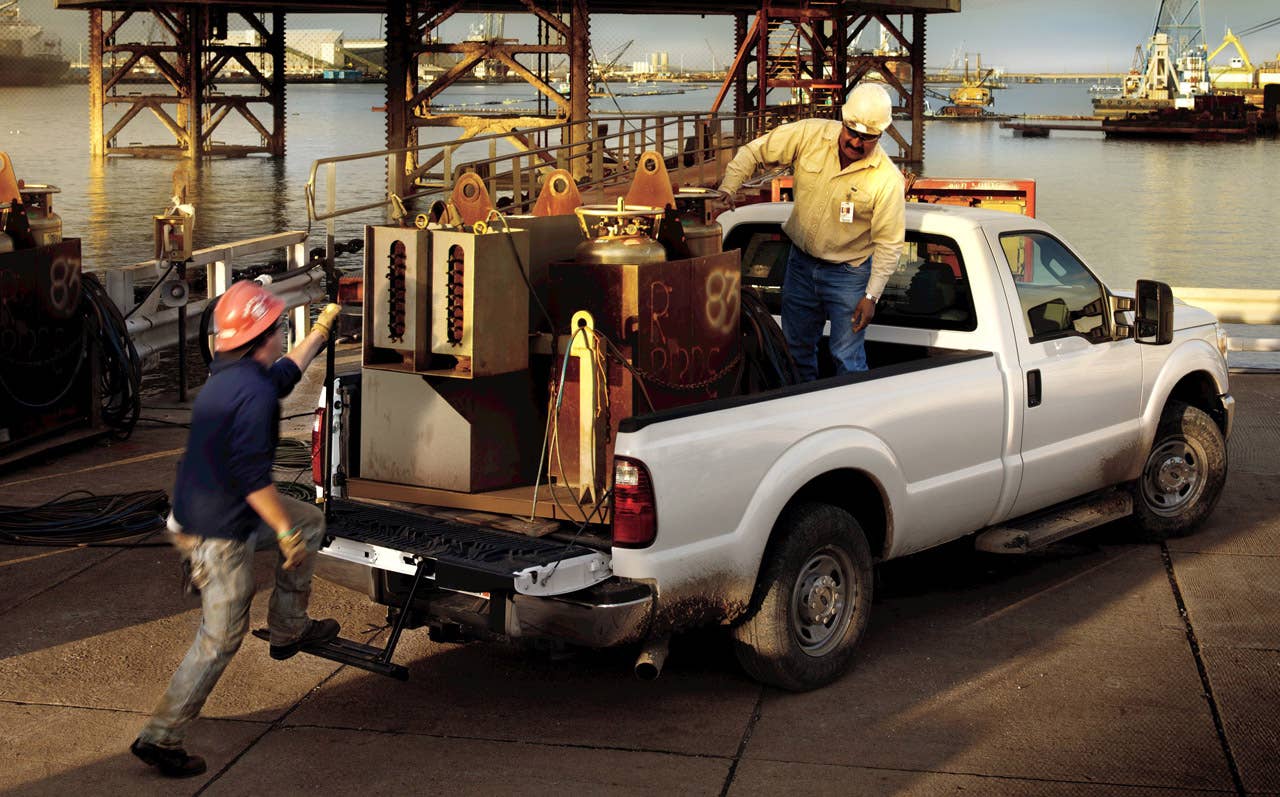2011 Ford F-250 Super Duty: The 2011 Ford F-Series Super Duty has best-in-class maximum payload of 6,520 pounds. (2/25/2010)