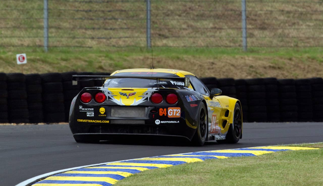 Corvette Racing, 24 Hours of Le Mans, Circuit des 24 Heures in Le Mans, France,  June 12-13, 2010, C6.R #63 driven in GT2 class by Johnny O'Connell,  Jan Magnussen, and Antonio Garcia, C6.R #64 driven in GT2 class by Oliver Gavin, Olivier Beretta, and Emmanuel Collard (Richard Prince/GM Racing Photo).