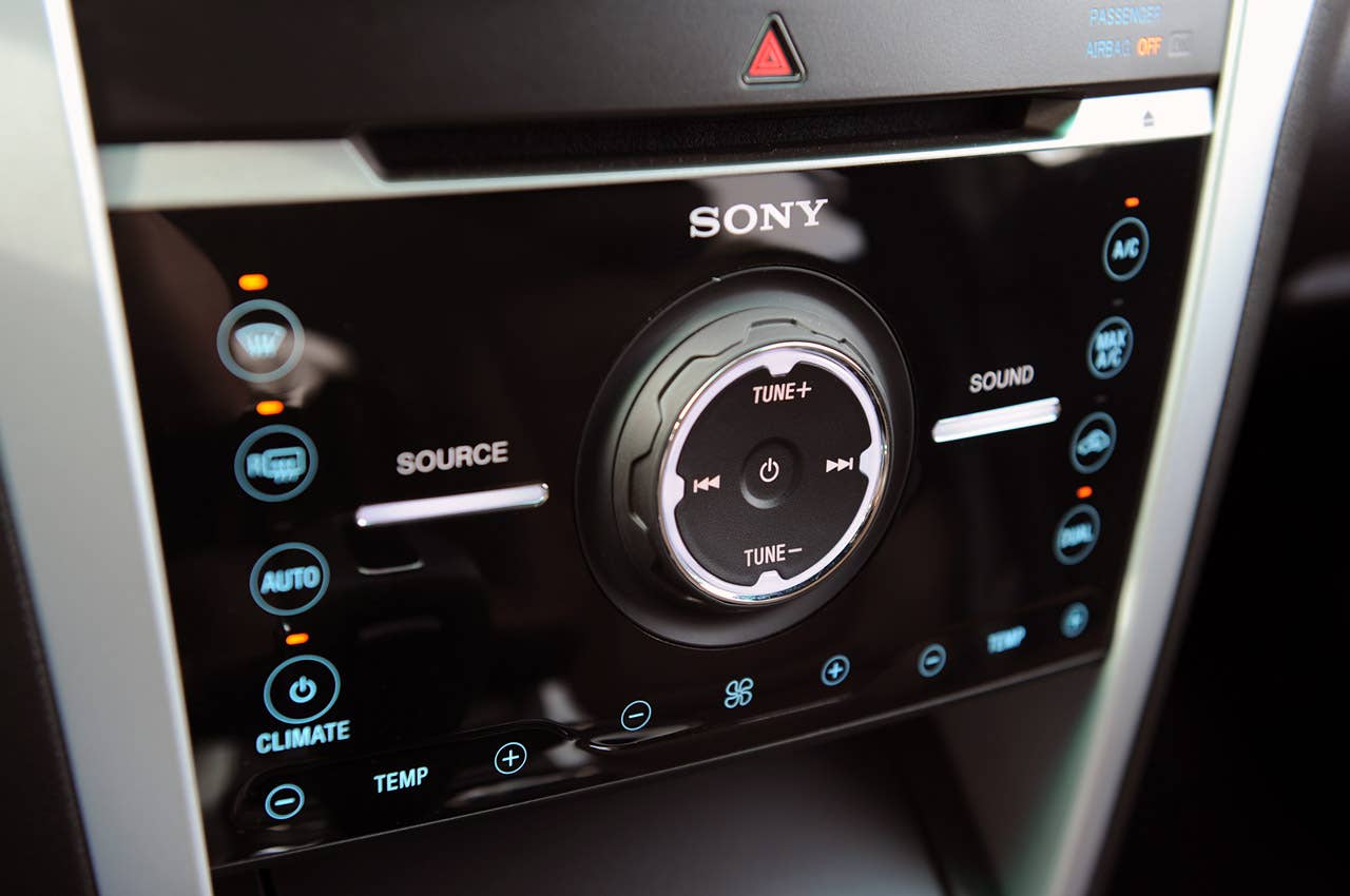 2011 Ford Explorer Sony stereo system controls