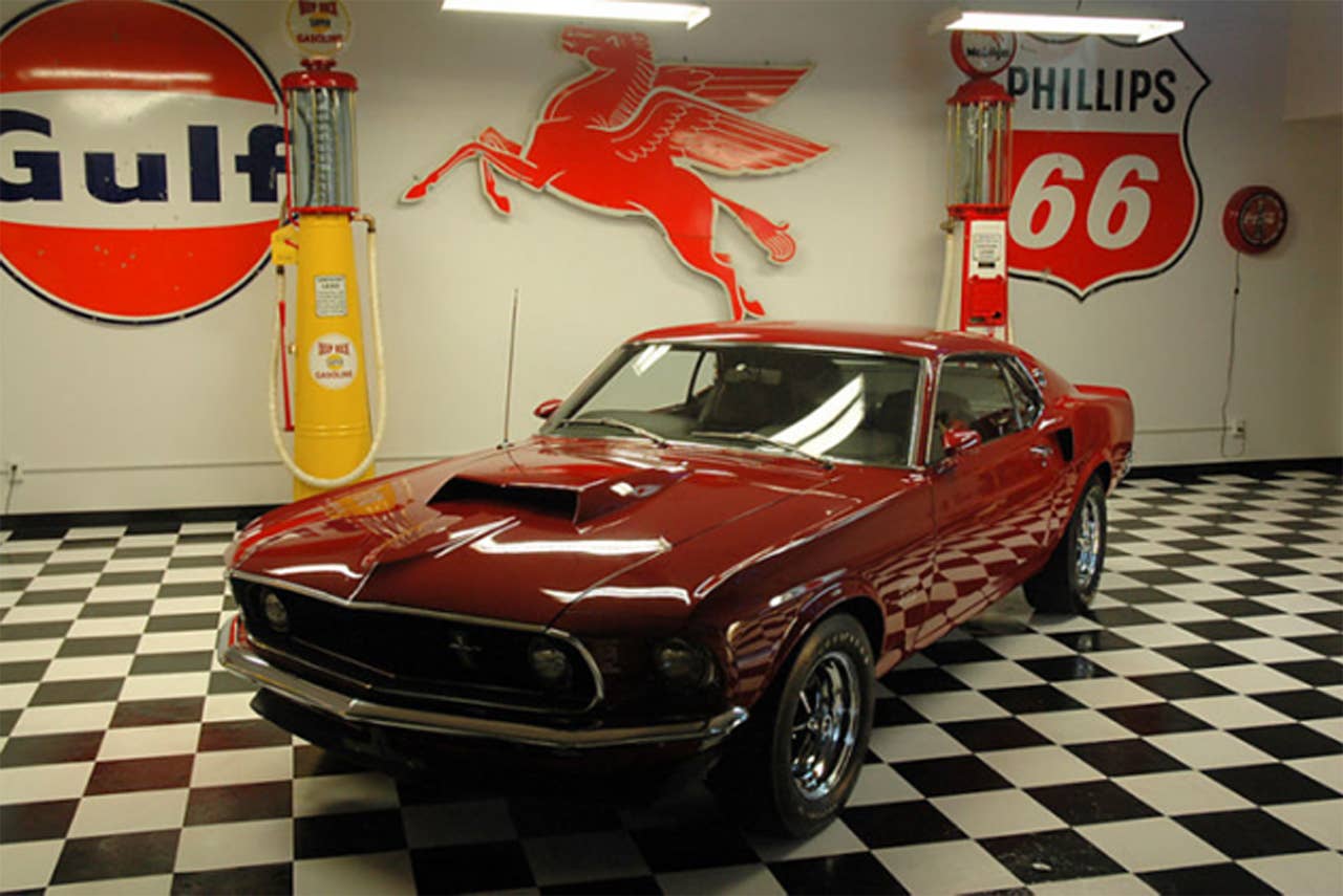 1969 Ford Mustang Boss 429 front three-quarter