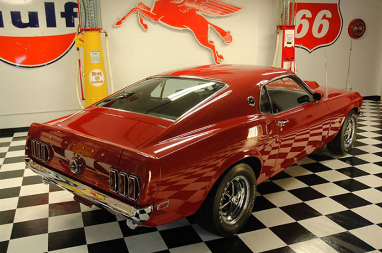 1969 Ford Mustang Boss 429 rear three-quarter