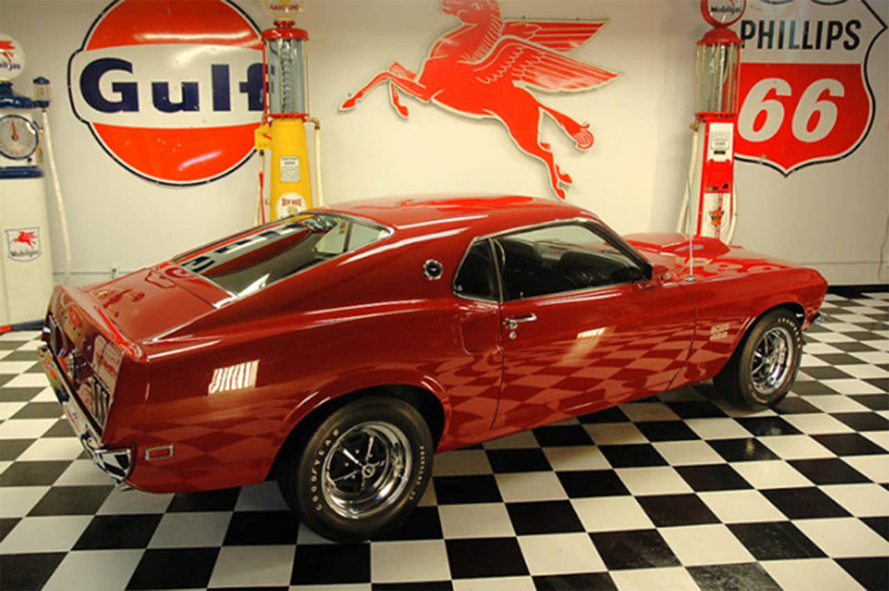 1969 Ford Mustang Boss 429 rear three-quarter