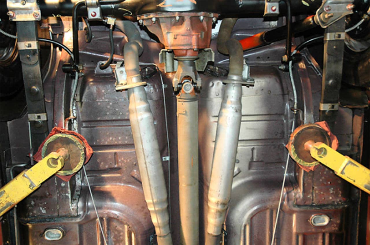 1969 Ford Mustang Boss 429 underside