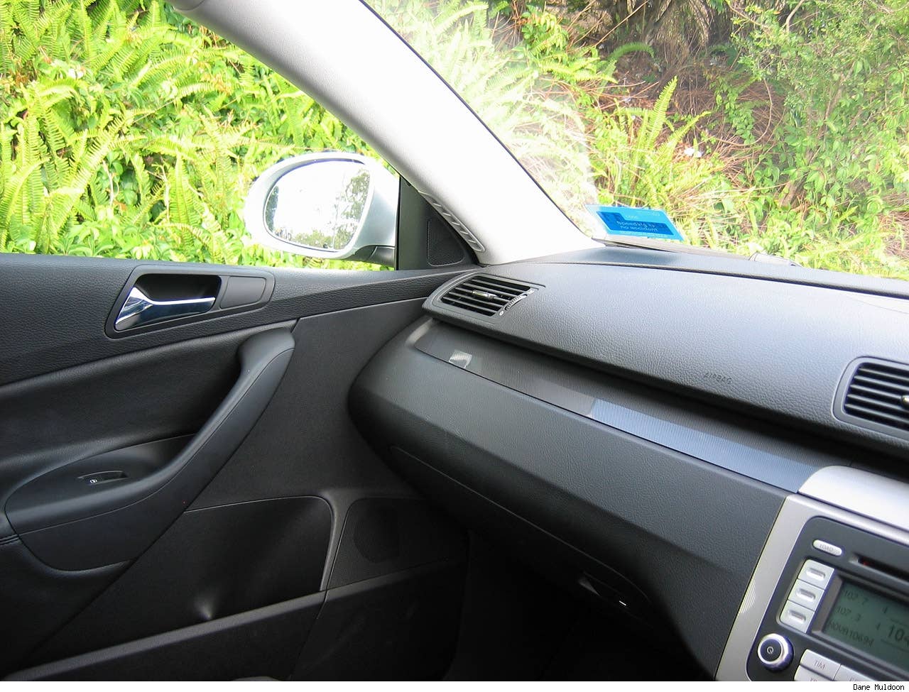 View of the passenger dash - lots of hard plastics but the finish is high