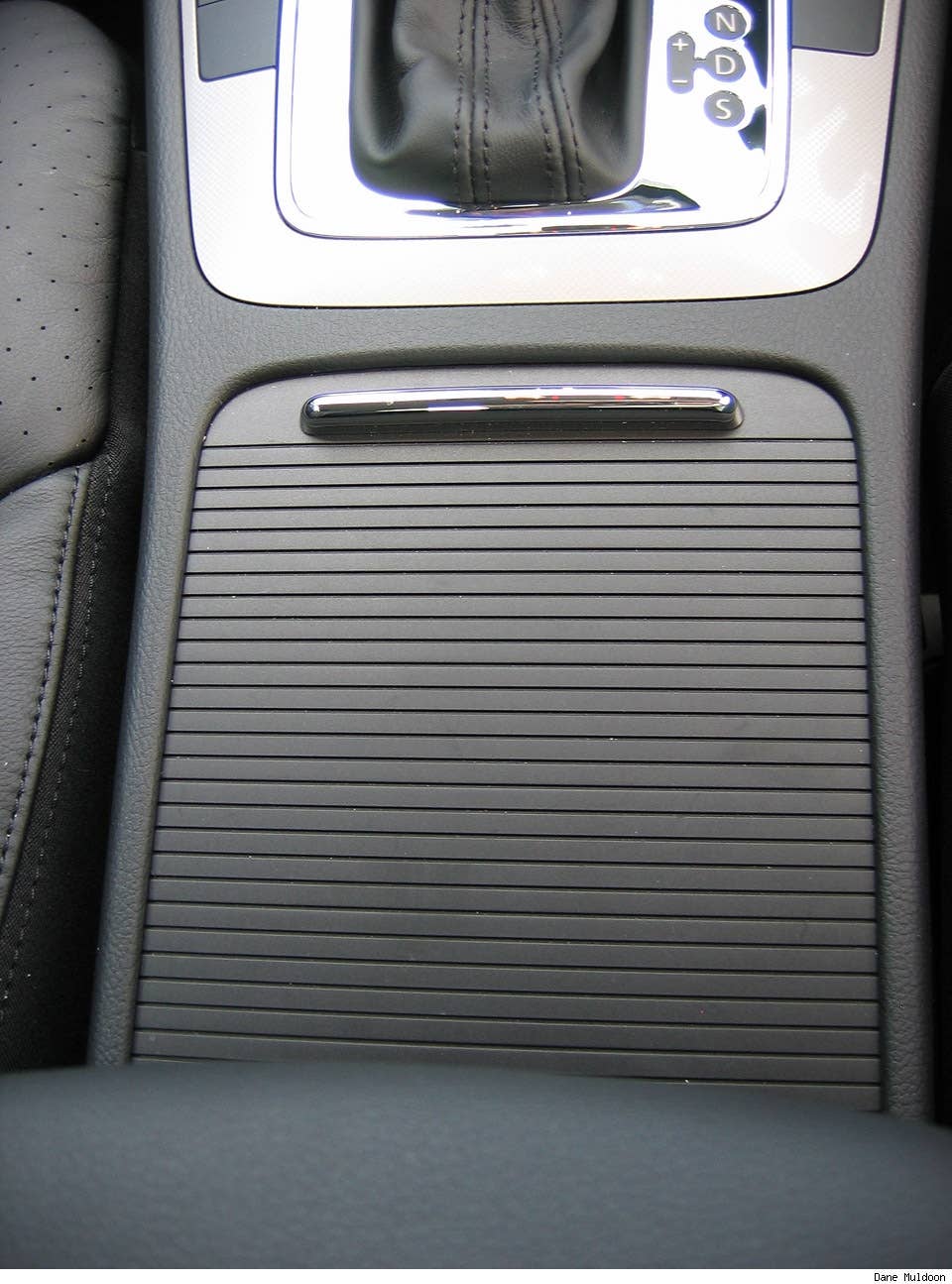 Centre console has slide lid