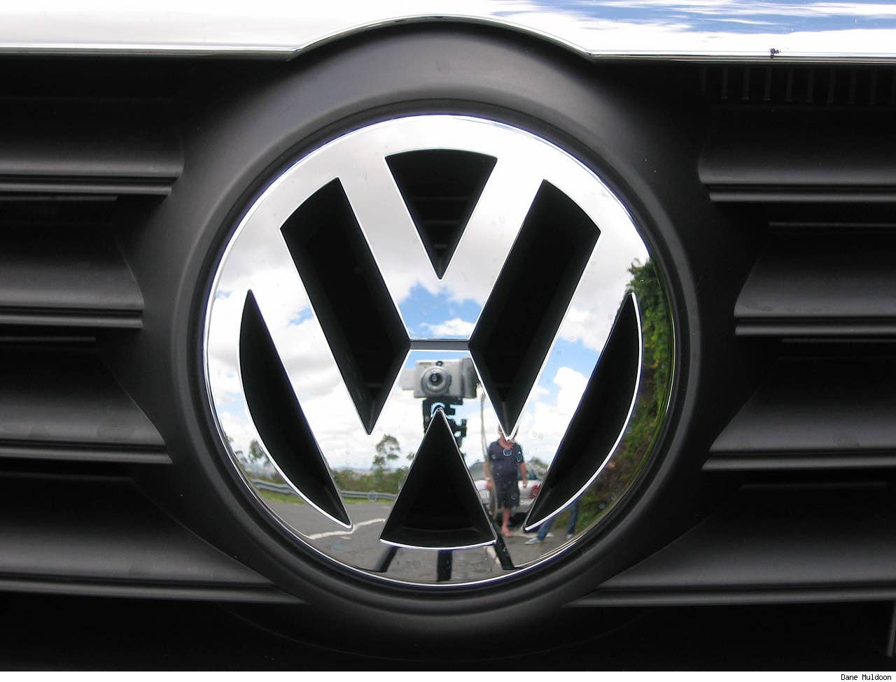 Front VW logo is super shiny